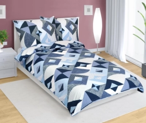 Bellatex Povlečení bavlněné Geometrie modrá