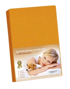 Bellatex prostěradlo jersey s elastanem oranžová