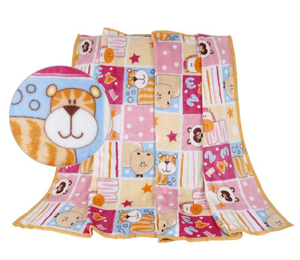 Bellatex Dětská deka ELLA 100x155 cm Patchwork Růžová,Modrá,Žlutá
