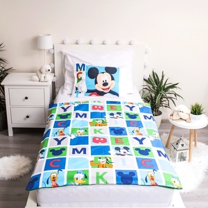 Jerry fabrics Disney povlečení do postýlky Mickey and Friends baby 100x135 + 40x60 cm  
