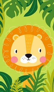 Dětský froté ručník Lev v Džungli 30x50 cm  