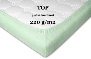 Dadka prostěradlo froté světle mentol A 