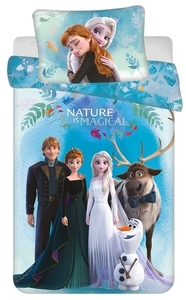 Jerry fabrics Disney povlečení do postýlky Frozen Blue 03 baby 100x135 + 40x60 cm  