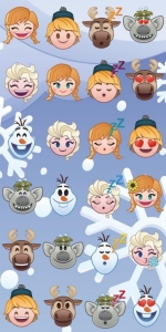 Jerry Fabrics osuška Frozen emoji 70x140 cm