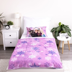 Jerry fabrics Disney povlečení do postýlky Frozen Purple 05 baby 100x135 + 40x60 cm 