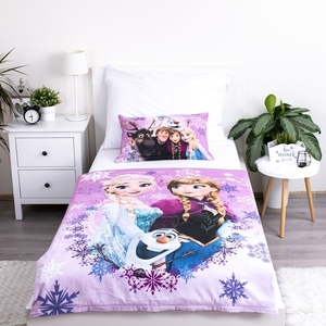 Jerry fabrics Disney povlečení do postýlky Frozen Purple 05 baby 100x135 + 40x60 cm 