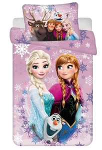 Jerry fabrics Disney povlečení do postýlky Frozen Purple 05 baby 100x135 + 40x60 cm 