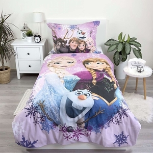 Jerry Fabrics povlečení bavlna Frozen Purple 05 140x200+70x90 cm 