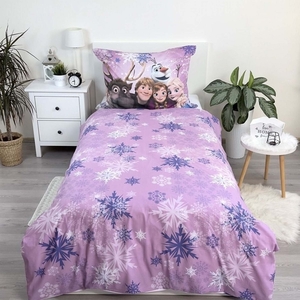 Jerry Fabrics povlečení bavlna Frozen Purple 05 140x200+70x90 cm 