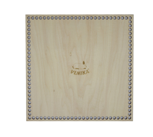 Dno - víko překližkové - 30x30cm / otvory 8mm - přírodní