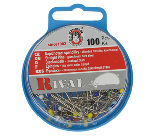 Špendlík napichovací - 31x0,6 mm - mix barev