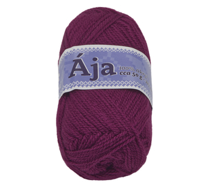 Příze ÁJA - 50g / 217 m - tmavá burgundy