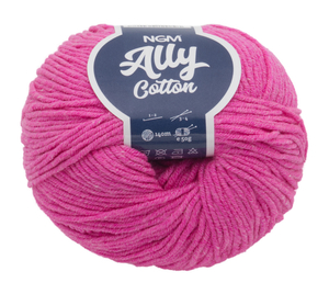 Příze ALLY cotton - 50g / 140 m - růžová