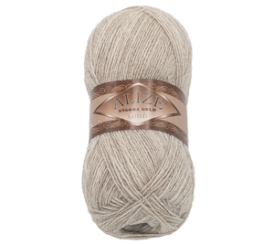 Příze ANGORA GOLD SIMLI - 100g / 500 m - béžová