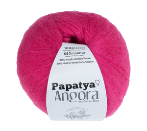Bellatex Příze ANGORA MERINO 100g / 550 m Růžová