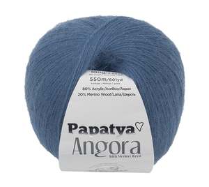 Příze ANGORA MERINO - 100g / 550 m - modrá