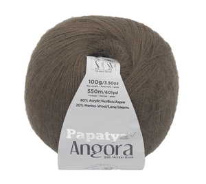 Bellatex Příze ANGORA MERINO 100g / 550 m hnědá