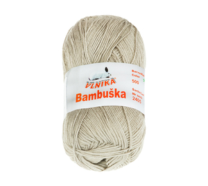 Bellatex Příze BAMBUŠKA 50g / 205 m Kávová