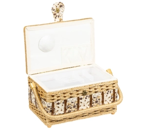 Bellatex BOX na šití 28x18x15 cm Béžová,Hnědá