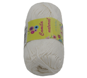 Příze CAMILA natural - 50g / 125 m - bílá