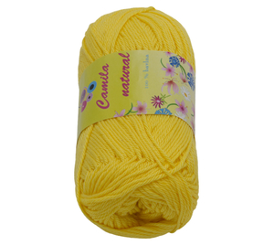 Příze CAMILA natural - 50g / 125 m - žlutá