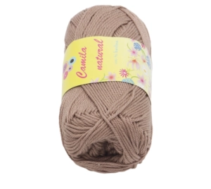 Bellatex Příze CAMILA natural 50g / 125 m Cappuccino