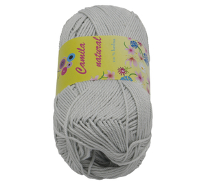 Příze CAMILA natural - 50g / 125 m - světlá šedá