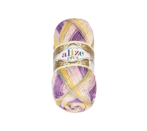 Bellatex Příze DIVA BATIK 100 g, 350 m Růžová,Fialová