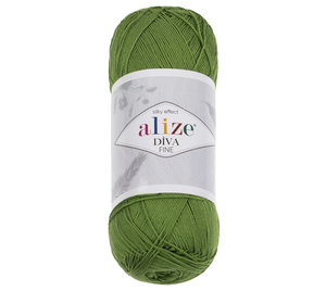 Bellatex Příze DIVA FINE 100g / 600 m Zelená