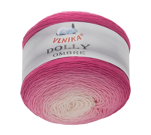 Příze DOLLY OMBRE - 250g / 875 m - růžová