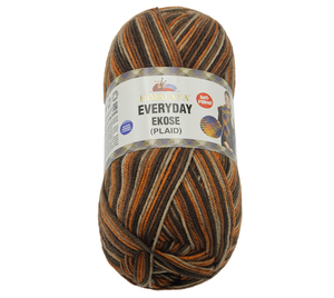 Příze HiMALAYA EVERYDAY EKOSE - 200g / 330 m - hnědá, oranžová