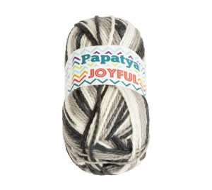 Bellatex Příze JOYFUL 100g / 200 m Šedá,Bílá