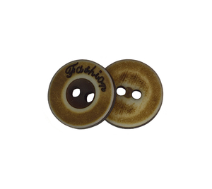 Knoflík - prům. 12,5 mm - Fashion hnědá