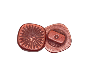 Knoflík - baleno po 10 ks - 10x10 mm - růžová