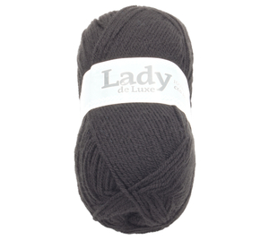 Příze LADY de Luxe - 100g / 238 m - černá