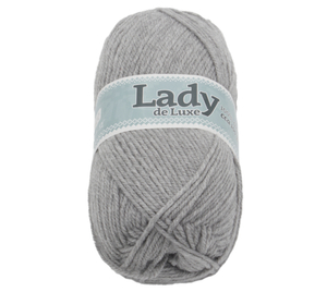 Příze LADY de Luxe - 100g / 238 m - světlá šedá