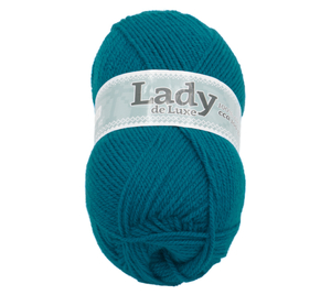Příze LADY de Luxe - 100g / 238 m - modrozelená
