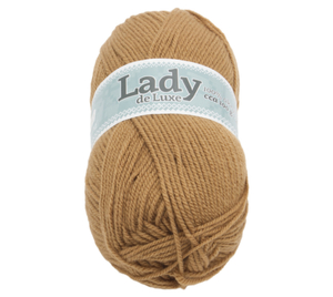 Příze LADY de Luxe - 100g / 238 m - hnědá