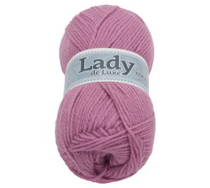 Příze LADY de Luxe - 100g / 238 m - tmavá starorůžová