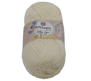 Bellatex Příze LOTUS LUX 100g / 340 m Krémová