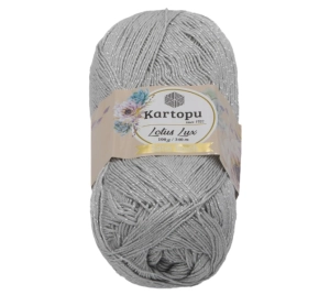 Bellatex Příze LOTUS LUX 100g / 340 m Šedá