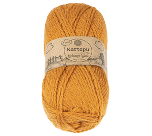 Bellatex Příze MELANGE WOOL 100g / 170 m Hořčicová