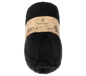 Bellatex Příze MELANGE WOOL 100g / 170 m Černá