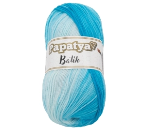Bellatex Příze PAPATYA BATIK 100g / 360 m Tyrkysová