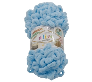 Bellatex Příze PUFFY 100g / 9 m Modrá