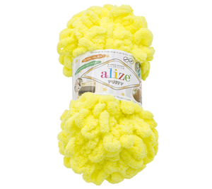 Příze PUFFY - 100g / 9 m - žlutá