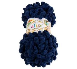 Bellatex Příze PUFFY 100g / 9 m Tmavě modrá