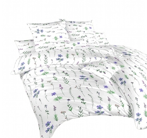 Dadka povlečení bavlna Herbal fialový 140x200+70x90 cm 