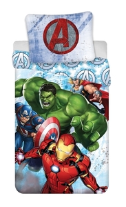 Jerry Fabrics povlečení bavlna Avengers "Heroes" 140x200+70x90 cm  