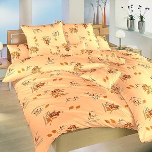 Dadka povlečení krep Ibišek medový 140x200+70x90 cm 